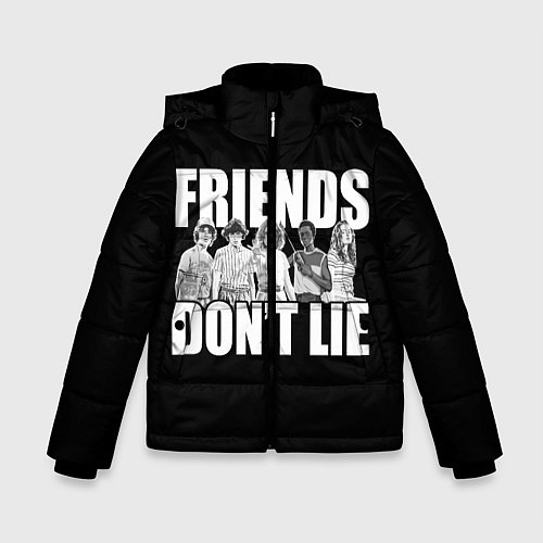 Зимняя куртка для мальчика Friends Dont Lie / 3D-Черный – фото 1