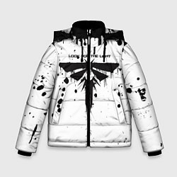 Куртка зимняя для мальчика The last of us подтеки, цвет: 3D-черный