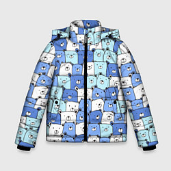 Куртка зимняя для мальчика МИШКИ, цвет: 3D-светло-серый