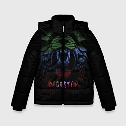 Куртка зимняя для мальчика Лев Дагестан, цвет: 3D-черный