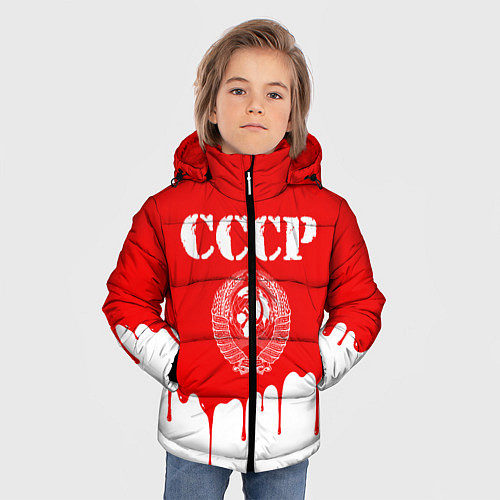 Зимняя куртка для мальчика СССР / 3D-Красный – фото 3