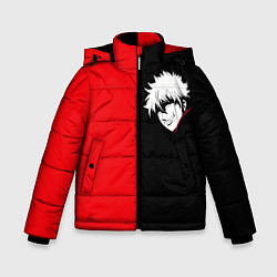 Куртка зимняя для мальчика ГИНТАМА, цвет: 3D-черный