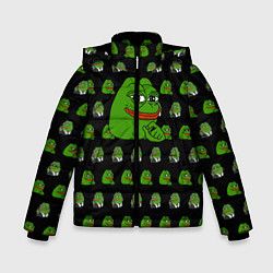 Куртка зимняя для мальчика Frog Pepe, цвет: 3D-красный