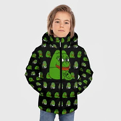 Куртка зимняя для мальчика Frog Pepe, цвет: 3D-черный — фото 2