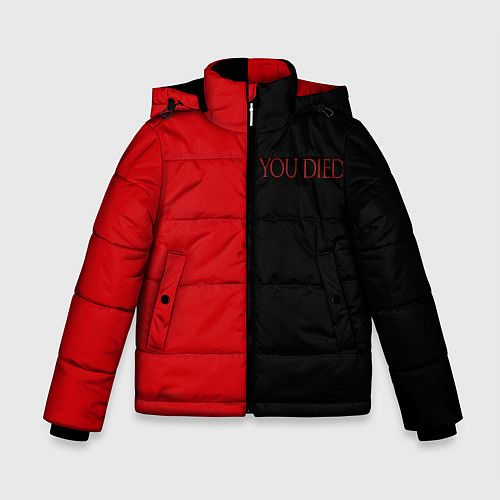 Зимняя куртка для мальчика YOU DIED / 3D-Черный – фото 1