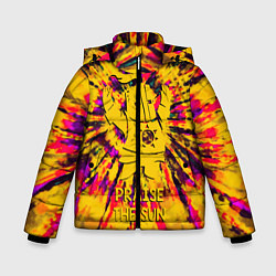 Куртка зимняя для мальчика DARK SOULS, цвет: 3D-светло-серый