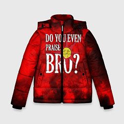 Куртка зимняя для мальчика DARK SOULS, цвет: 3D-черный