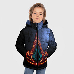 Куртка зимняя для мальчика Assassins Creed Valhalla, цвет: 3D-черный — фото 2