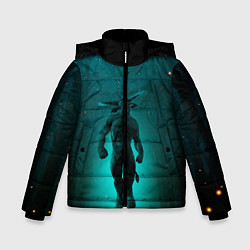 Куртка зимняя для мальчика Бык Миноса, цвет: 3D-красный