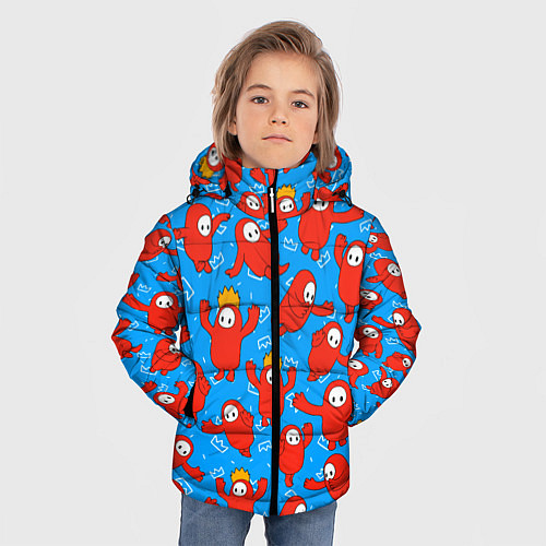 Зимняя куртка для мальчика Fall guys red / 3D-Красный – фото 3