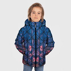 Куртка зимняя для мальчика Геометрический принт, цвет: 3D-черный — фото 2