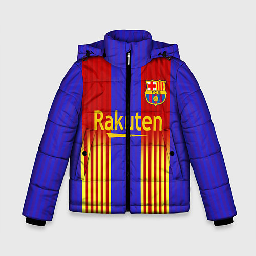 Зимняя куртка для мальчика Barcelona 2020-2021 г / 3D-Черный – фото 1