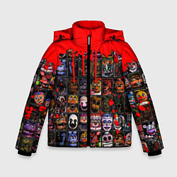 Куртка зимняя для мальчика Five Nights At Freddys, цвет: 3D-черный