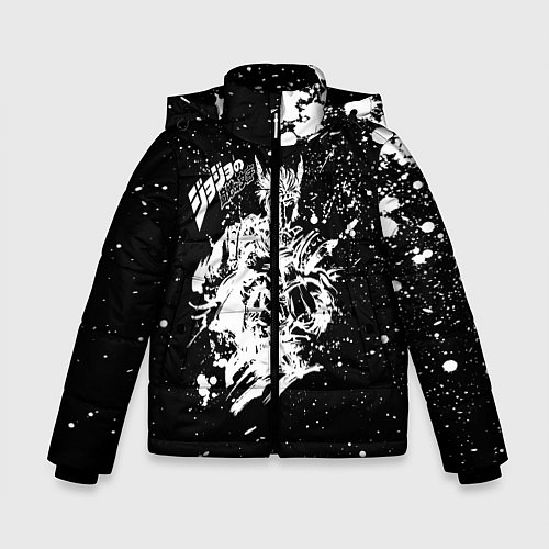 Зимняя куртка для мальчика JoJo Bizarre Adventure / 3D-Черный – фото 1