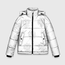 Куртка зимняя для мальчика Герб, цвет: 3D-черный
