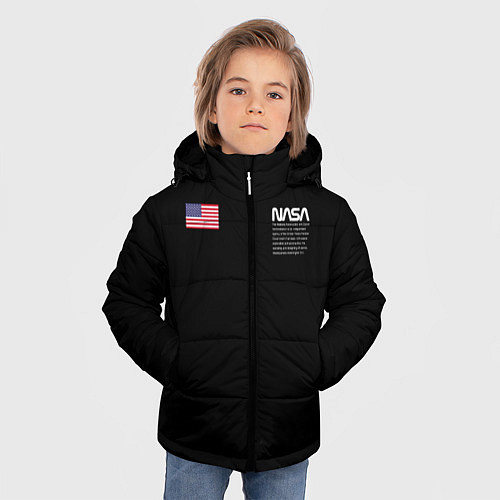 Зимняя куртка для мальчика NASA / 3D-Красный – фото 3