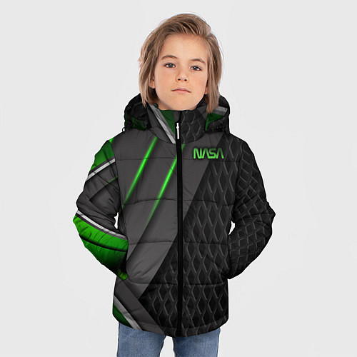 Зимняя куртка для мальчика NASA / 3D-Светло-серый – фото 3