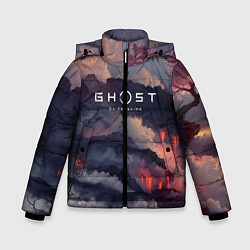Куртка зимняя для мальчика Ghost of Tsushima, цвет: 3D-светло-серый