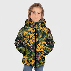 Куртка зимняя для мальчика Тропический лес, цвет: 3D-черный — фото 2