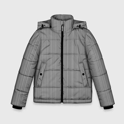 Зимняя куртка для мальчика Серый / 3D-Черный – фото 1