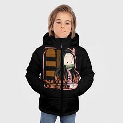 Куртка зимняя для мальчика Корзинная девочка, цвет: 3D-красный — фото 2