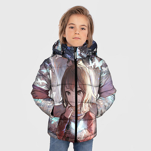 Зимняя куртка для мальчика Город в котором меня нет / 3D-Красный – фото 3