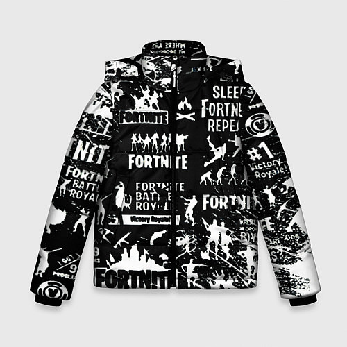 Зимняя куртка для мальчика Fortnite / 3D-Черный – фото 1