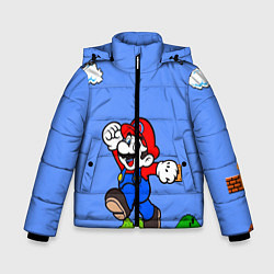 Куртка зимняя для мальчика Mario, цвет: 3D-черный