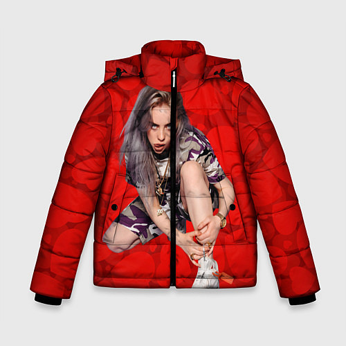 Зимняя куртка для мальчика Billie Eilish Билли Айлиш / 3D-Черный – фото 1