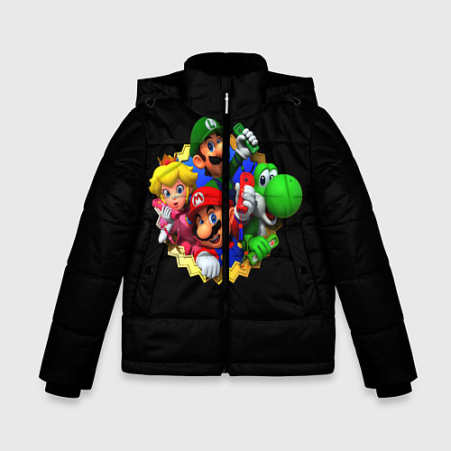 Зимняя куртка для мальчика Марио / 3D-Черный – фото 1