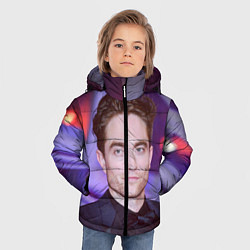 Куртка зимняя для мальчика Роберт Паттинсон, цвет: 3D-черный — фото 2