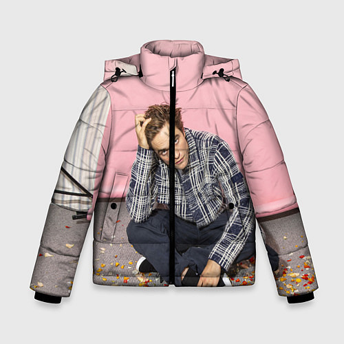Зимняя куртка для мальчика Роберт Паттинсон / 3D-Черный – фото 1