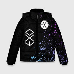 Куртка зимняя для мальчика EXO BAND, цвет: 3D-черный