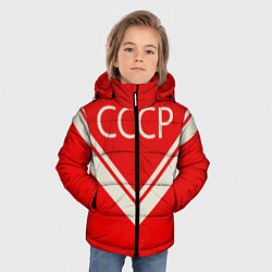 Куртка зимняя для мальчика СССР хоккейная форма, цвет: 3D-красный — фото 2