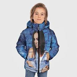 Куртка зимняя для мальчика Olga Buzova, цвет: 3D-черный — фото 2