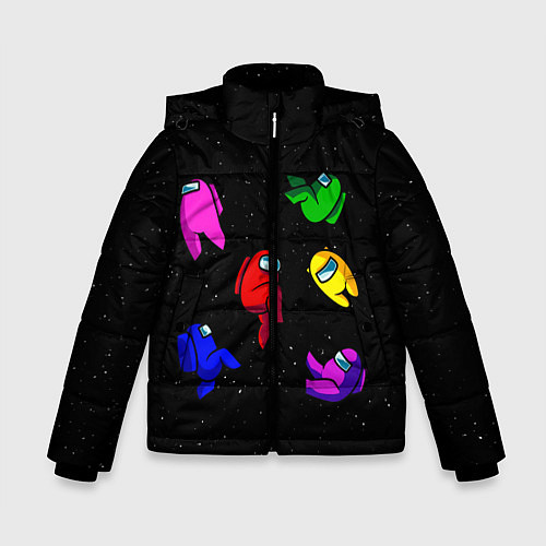 Зимняя куртка для мальчика Among Us / 3D-Черный – фото 1