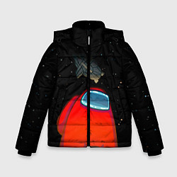 Куртка зимняя для мальчика Among Us, цвет: 3D-светло-серый