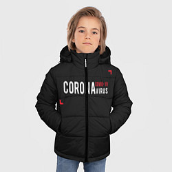 Куртка зимняя для мальчика CORONAvirus, цвет: 3D-черный — фото 2