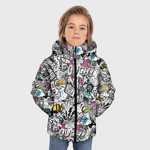 Зимняя куртка для мальчика Вайл И Койот / 3D-Красный – фото 3