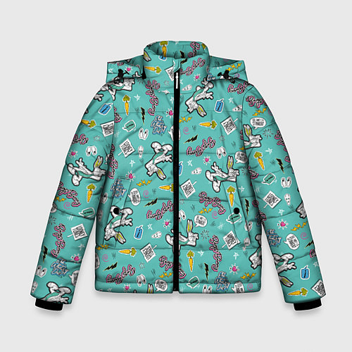Зимняя куртка для мальчика Багз Банни / 3D-Светло-серый – фото 1