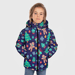 Куртка зимняя для мальчика Новый год, цвет: 3D-черный — фото 2