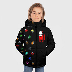 Куртка зимняя для мальчика AMONG US - Impostor, цвет: 3D-черный — фото 2