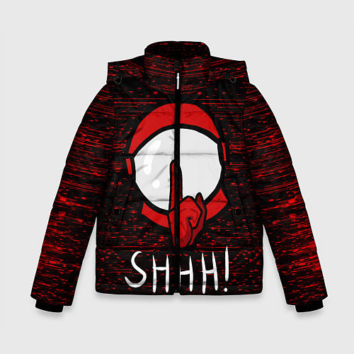 Зимняя куртка для мальчика AMONG US - SHHH! / 3D-Черный – фото 1