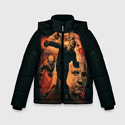 Куртка зимняя для мальчика Федор Емельяненко Император, цвет: 3D-черный