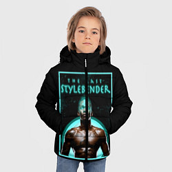 Куртка зимняя для мальчика Исраэль Адесанья, цвет: 3D-черный — фото 2