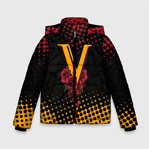 Зимняя куртка для мальчика CYBERPUNK 2077 VALENTINO / 3D-Черный – фото 1