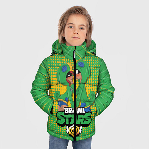 Зимняя куртка для мальчика BRAWL STARS / 3D-Красный – фото 3