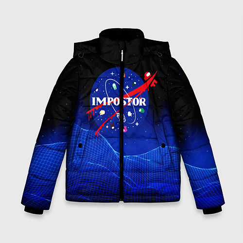 Зимняя куртка для мальчика IMPOSTOR NASA / 3D-Черный – фото 1