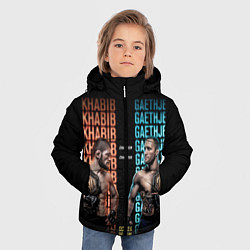 Куртка зимняя для мальчика KHABIB VS GAETHJE, цвет: 3D-светло-серый — фото 2