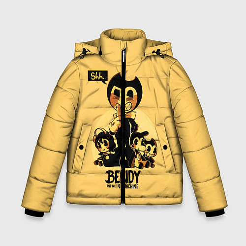Зимняя куртка для мальчика Bendy And The Ink Machine / 3D-Черный – фото 1